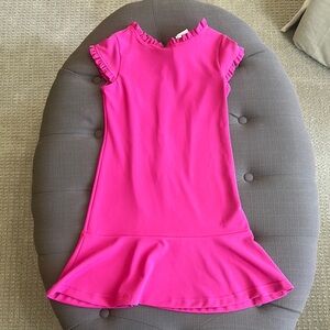 Florence Eiseman Pink Ruffle Sleeve Dress